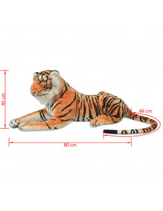 Giocattolo in Peluche Tigre Marrone XXL