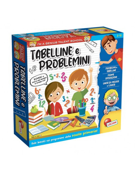 Gioco educativo Lisciani 100491 I'M A GENIUS Tabelline e Problemi