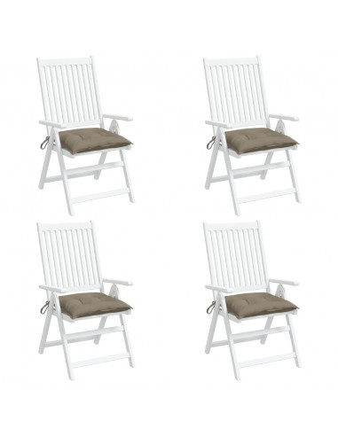 Cuscini per Pallet 4 pz Tortora 50x50x7 cm Tessuto Oxford