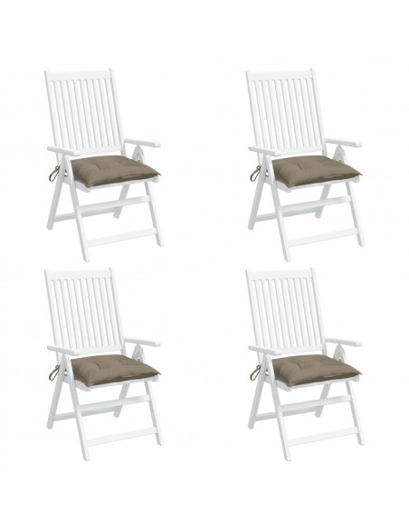 Cuscini per Pallet 4 pz Tortora 50x50x7 cm Tessuto Oxford