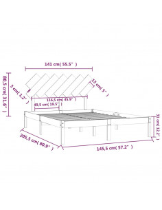 Giroletto 140x200 cm in Legno Massello 2