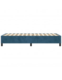 Giroletto a Molle Blu Scuro 100x200 cm in Velluto 2