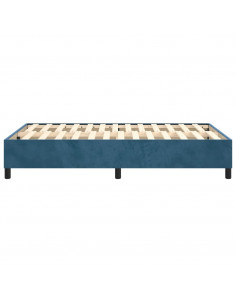 Giroletto a Molle Blu Scuro 120x200 cm in Velluto 2