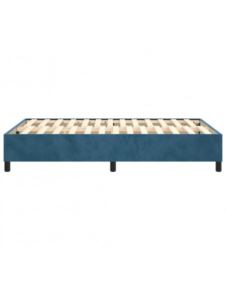 Giroletto a Molle Blu Scuro 120x200 cm in Velluto