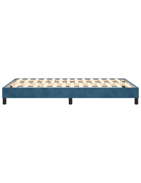 Giroletto a Molle Blu Scuro 120x200 cm in Velluto