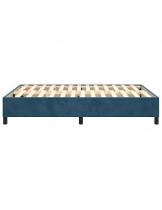 Giroletto a Molle Blu Scuro 140x200 cm in Velluto 2