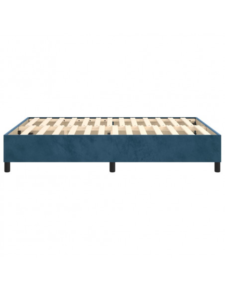 Giroletto a Molle Blu Scuro 140x200 cm in Velluto
