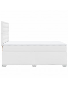 Giroletto a Molle con Materasso Bianco 120x200 cm in Similpelle 2