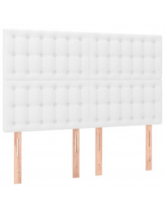 Giroletto a Molle con Materasso Bianco 140x190 cm in Similpelle 2