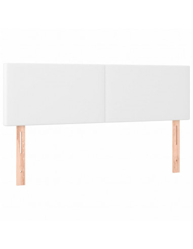 Giroletto a Molle con Materasso Bianco 140x190 cm in Similpelle