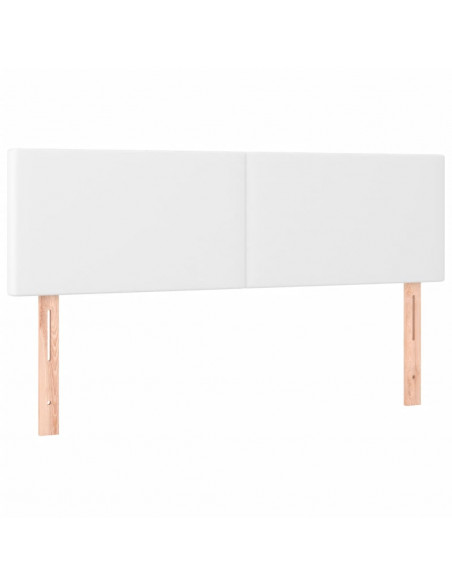 Giroletto a Molle con Materasso Bianco 140x190 cm in Similpelle