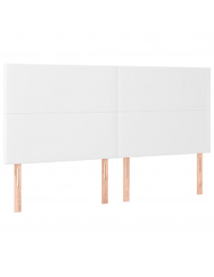 Giroletto a Molle con Materasso Bianco 160x200 cm in Similpelle