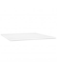 Giroletto a Molle con Materasso Bianco 180x200 cm in Similpelle