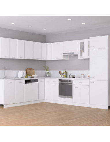 Armadio Angolare Bianco 75,5x75,5x80,5 cm in Legno Multistrato