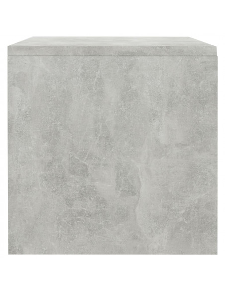 Comodino Grigio Cemento 40x30x30 cm in Legno Multistrato