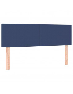 Giroletto a Molle con Materasso Blu 140x190 cm in Tessuto 2