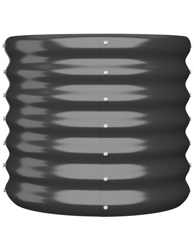 Vaso Giardino Acciaio Verniciato a Polvere 40x40x36cm Antracite