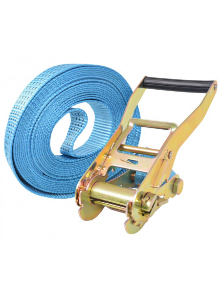 Cinghie d'Ancoraggio 4 pz a Cricchetto 4 T 8mx50mm Blu