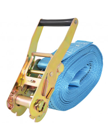 Cinghie d'Ancoraggio 4 pz a Cricchetto 4 T 8mx50mm Blu