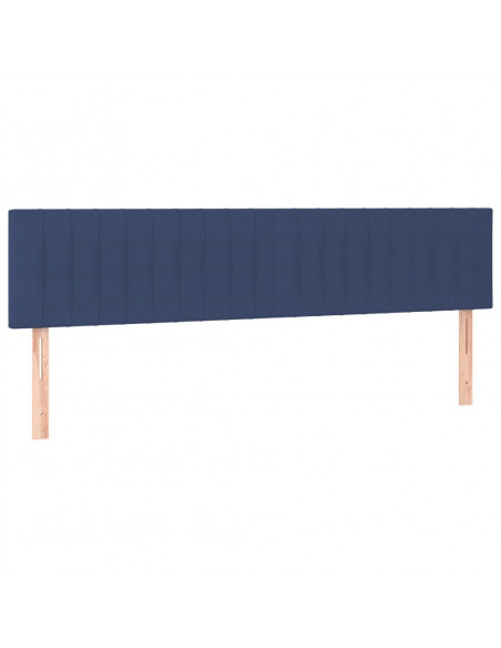 Giroletto a Molle con Materasso Blu 160x200 cm in Tessuto