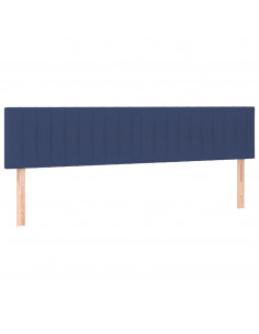 Giroletto a Molle con Materasso Blu 160x200 cm in Tessuto 2