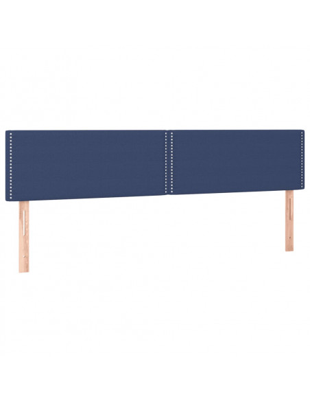 Giroletto a Molle con Materasso Blu 160x200 cm in Tessuto