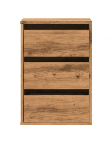 Cassettiera Angolare Rovere Artigianale 40x41x58cm Multistrato