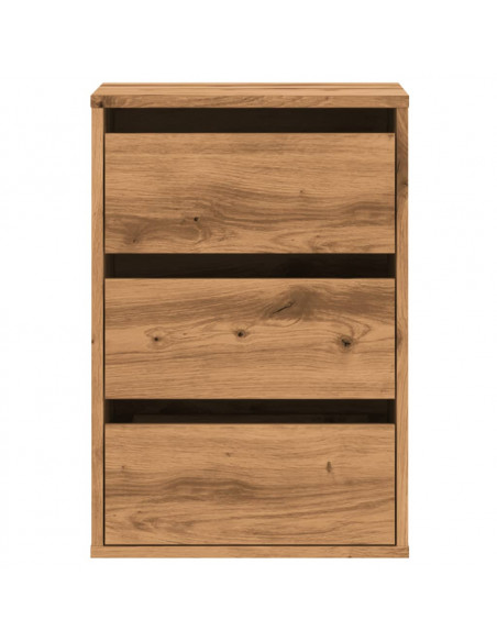 Cassettiera Angolare Rovere Artigianale 40x41x58cm Multistrato