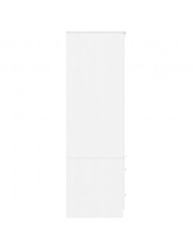 Armadio ALTA Bianco 90x55x170 cm in Legno Massello di Pino