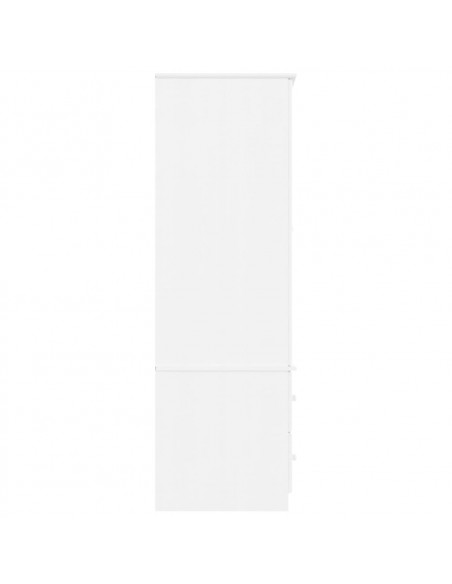 Armadio ALTA Bianco 90x55x170 cm in Legno Massello di Pino