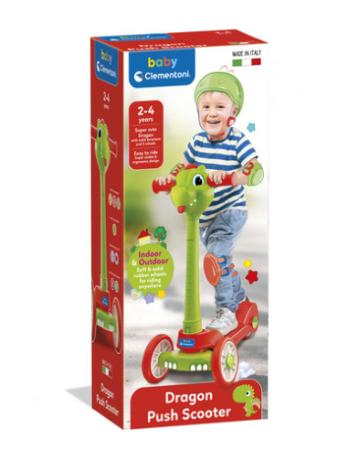 Clementoni Action & Réaction - Baby Dragon Push Scooter