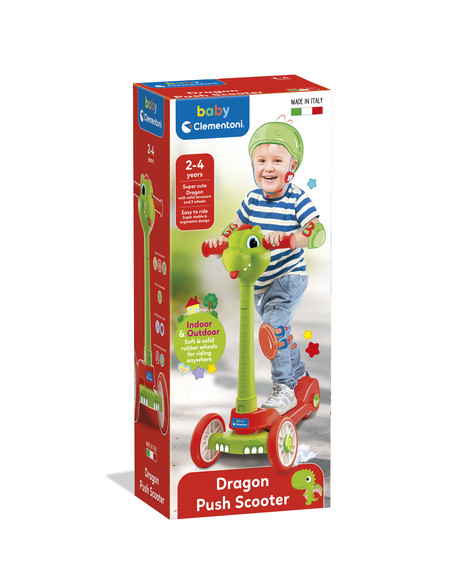 Clementoni Action & Réaction - Baby Dragon Push Scooter