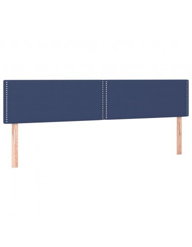 Giroletto a Molle con Materasso Blu 200x200 cm in Tessuto