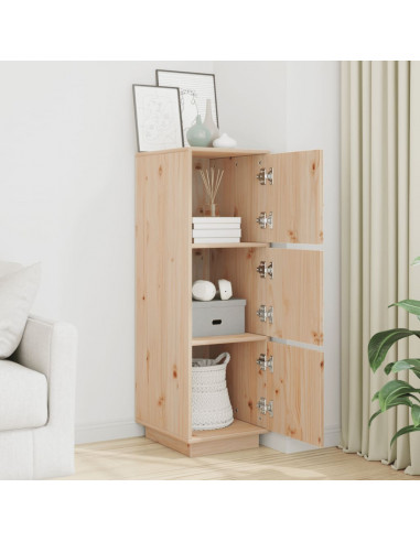 Credenza 34x40x108,5 cm in Legno Massello di Pino