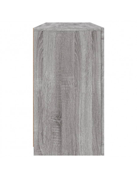 Credenza con Luci LED Grigio Sonoma 142,5x37x67 cm