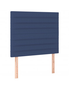 Giroletto a Molle con Materasso Blu 90x190 cm in Tessuto 2