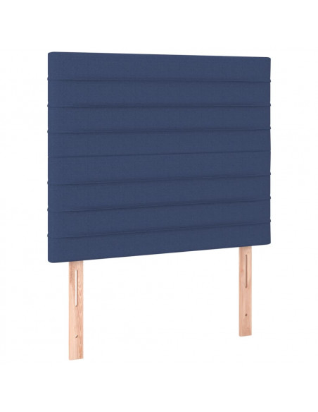 Giroletto a Molle con Materasso Blu 90x190 cm in Tessuto