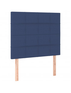 Giroletto a Molle con Materasso Blu 90x190 cm in Tessuto 2