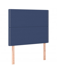 Giroletto a Molle con Materasso Blu 90x190 cm in Tessuto