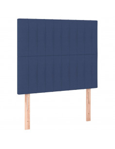 Giroletto a Molle con Materasso Blu 90x190 cm in Tessuto