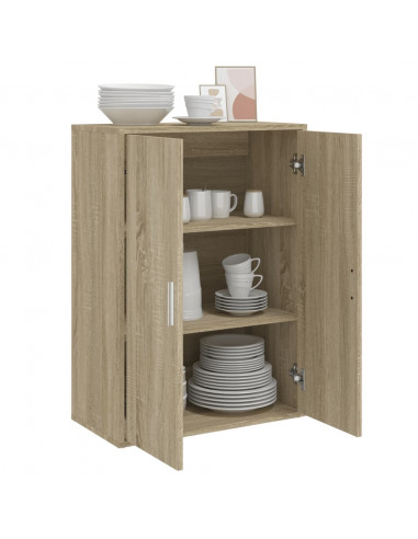 Credenza Rovere Sonoma 60x31x84 cm in Legno Multistrato