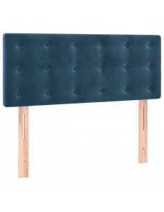 Giroletto a Molle con Materasso Blu Scuro 100x200 cm in Velluto 2