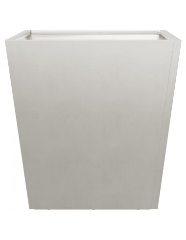 Fioriere da Giardino 2 pz 40x40x40 cm in Acciaio Inox