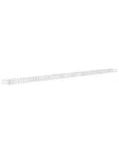 Gabbione Letto Rialzato in Acciaio Zincato 450x30x10 cm 2