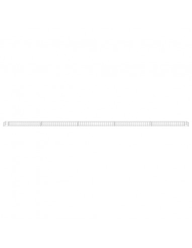 Gabbione Letto Rialzato in Acciaio Zincato 450x30x10 cm