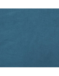 Giroletto a Molle con Materasso Blu Scuro 200x200 cm in Velluto 2