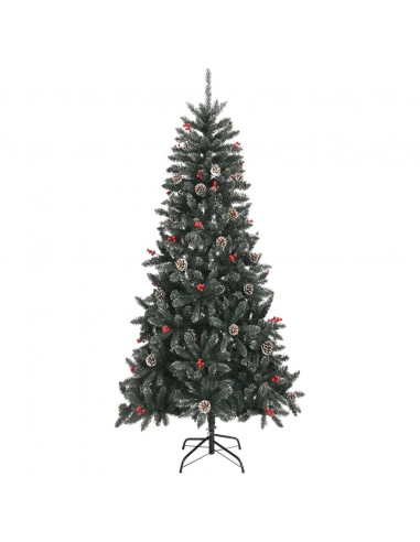 Albero di Natale Artificiale con Base Verde 240 cm PVC