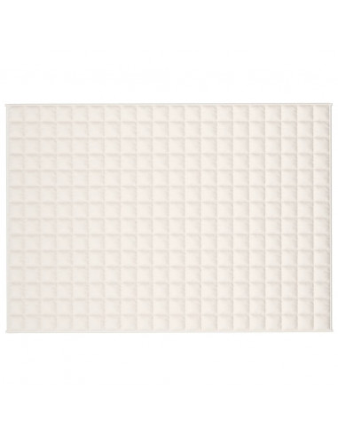 Coperta Ponderata Crema Chiaro 140x200 cm 6 kg Tessuto