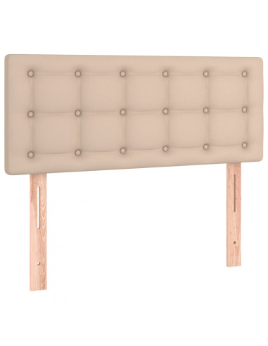 Giroletto a Molle con Materasso Cappuccino 120x200cm Similpelle