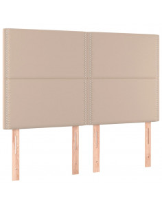 Giroletto a Molle con Materasso Cappuccino 140x200cm Similpelle 2